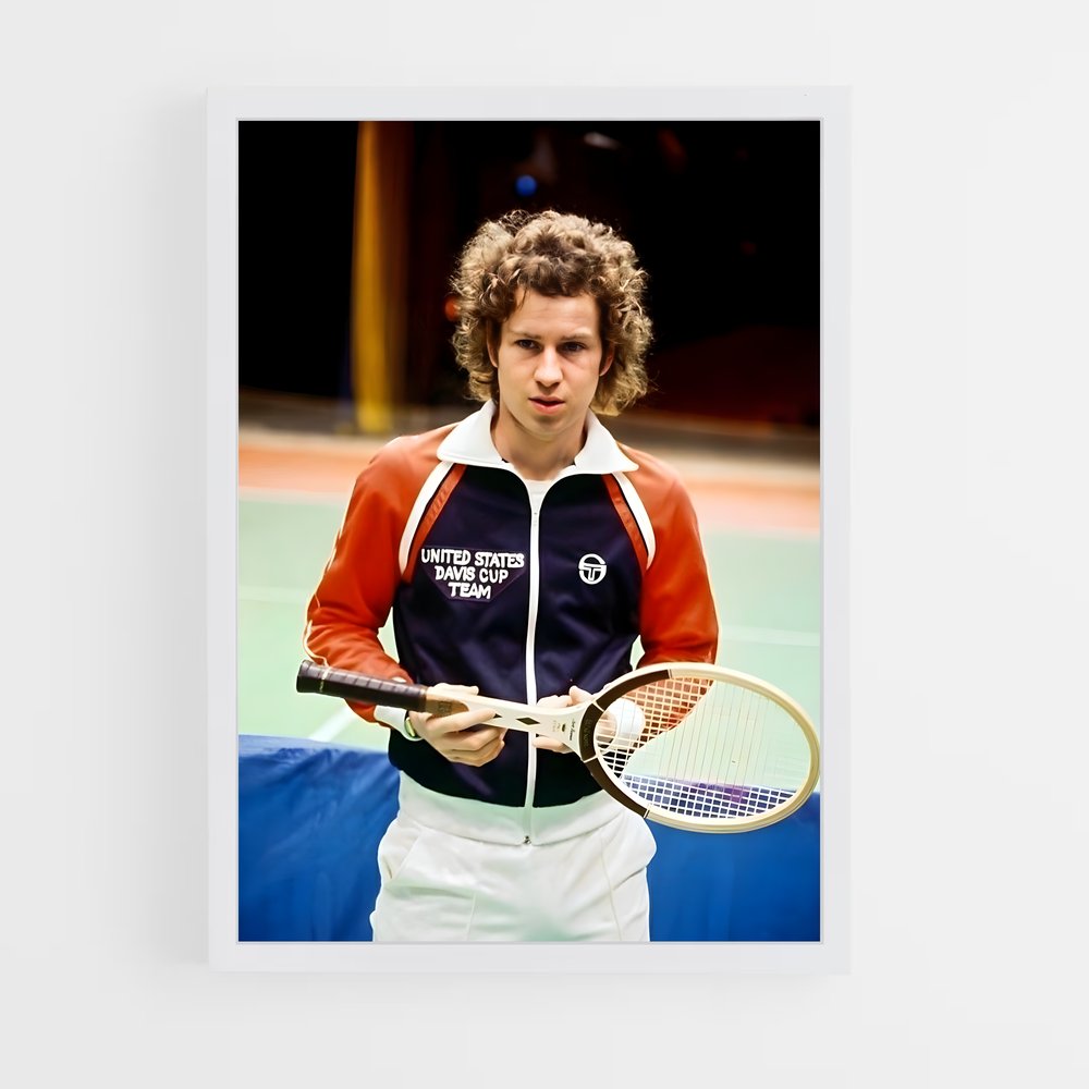 Poster John mcenroe fort – affiche Tennis (vue 3)